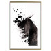 Poster Abstract Element - black horse and abstract spots on a white background 126884 additionalThumb 14