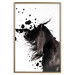 Poster Abstract Element - black horse and abstract spots on a white background 126884 additionalThumb 17