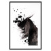 Poster Abstract Element - black horse and abstract spots on a white background 126884 additionalThumb 15