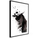 Poster Abstract Element - black horse and abstract spots on a white background 126884 additionalThumb 6