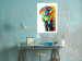 Poster Colorful Elephant - abstract animal in various colors on a white background 126984 additionalThumb 3