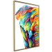Poster Colorful Elephant - abstract animal in various colors on a white background 126984 additionalThumb 12