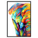 Poster Colorful Elephant - abstract animal in various colors on a white background 126984 additionalThumb 16