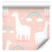 Modern Wallpaper Llamas and Rainbows 127184 additionalThumb 1
