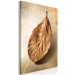 Canvas Art Print Golden Lightness (1-part) vertical - autumn nature hidden in a leaf 127384 additionalThumb 2