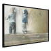 Wall Poster Young Generation - graffiti of boys coloring with crayons on the wall 128384 additionalThumb 11