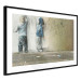 Wall Poster Young Generation - graffiti of boys coloring with crayons on the wall 128384 additionalThumb 6