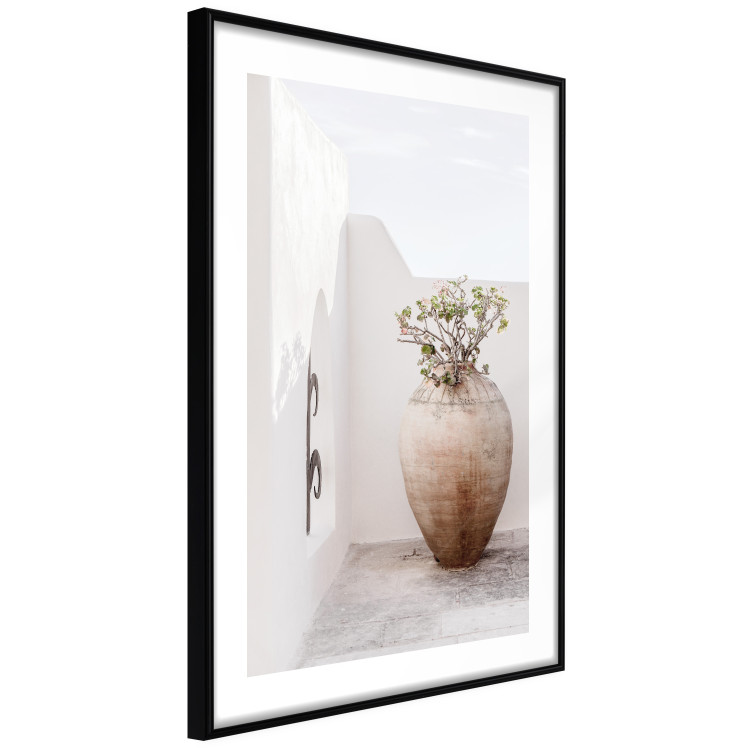 Wall Poster Stone Silence - vase with green plant against bright architecture backdrop 129484 additionalImage 8