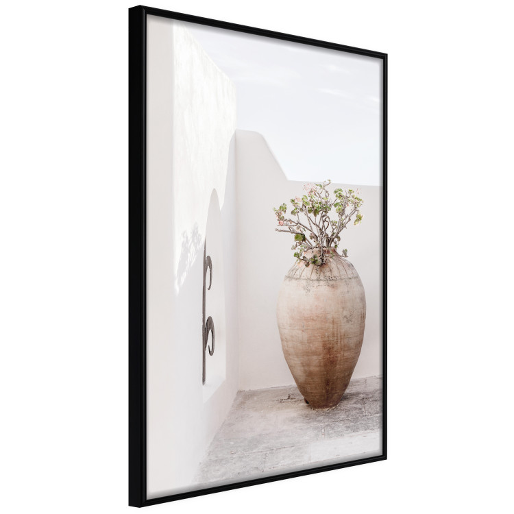 Wall Poster Stone Silence - vase with green plant against bright architecture backdrop 129484 additionalImage 13