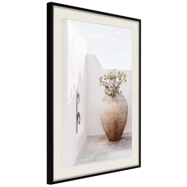 Wall Poster Stone Silence - vase with green plant against bright architecture backdrop 129484 additionalImage 2