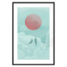 Poster Pastel Sunset - abstract birds against blue clouds 129584 additionalThumb 17