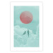 Poster Pastel Sunset - abstract birds against blue clouds 129584 additionalThumb 25