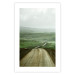Poster Road Through Plains - landscape of a road and green fields against the sky 130384 additionalThumb 25