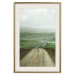 Poster Road Through Plains - landscape of a road and green fields against the sky 130384 additionalThumb 20
