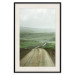 Poster Road Through Plains - landscape of a road and green fields against the sky 130384 additionalThumb 19