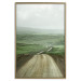 Poster Road Through Plains - landscape of a road and green fields against the sky 130384 additionalThumb 21
