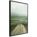 Poster Road Through Plains - landscape of a road and green fields against the sky 130384 additionalThumb 13