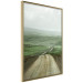 Poster Road Through Plains - landscape of a road and green fields against the sky 130384 additionalThumb 12