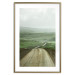 Poster Road Through Plains - landscape of a road and green fields against the sky 130384 additionalThumb 14