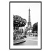 Wall Poster Parisian Carousel - black and white carousel landscape with the Eiffel Tower in the background 132284 additionalThumb 17