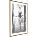 Wall Poster Petite Woman - black and white photograph of a slender woman on a balcony 134184 additionalThumb 7