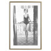 Wall Poster Petite Woman - black and white photograph of a slender woman on a balcony 134184 additionalThumb 14