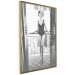 Wall Poster Petite Woman - black and white photograph of a slender woman on a balcony 134184 additionalThumb 12