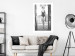 Wall Poster Petite Woman - black and white photograph of a slender woman on a balcony 134184 additionalThumb 3