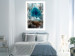 Wall Poster Sanctuary - abstract forest landscape with a turquoise tree in the center 134584 additionalThumb 3