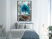 Wall Poster Sanctuary - abstract forest landscape with a turquoise tree in the center 134584 additionalThumb 4
