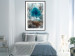 Wall Poster Sanctuary - abstract forest landscape with a turquoise tree in the center 134584 additionalThumb 18