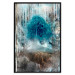 Wall Poster Sanctuary - abstract forest landscape with a turquoise tree in the center 134584 additionalThumb 16