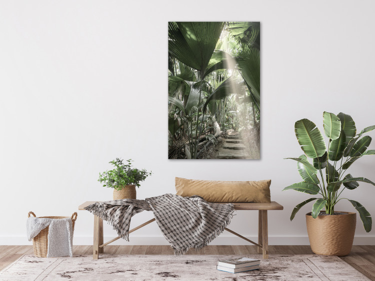 Canvas Print Bundle of Light (1-piece) Vertical - tropical vegetation landscape 135284 additionalImage 3