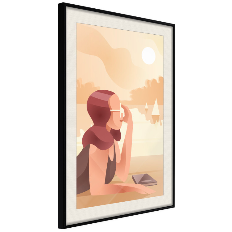 Poster Vacation Journal - warm summer composition with a woman on the beach 135884 additionalImage 8