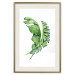 Poster Intertwined Leaves - watercolor composition with green foliage on white 136384 additionalThumb 26