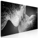 Canvas Art Print Unearthly kiss - Modern black and white abstraction 137184 additionalThumb 2