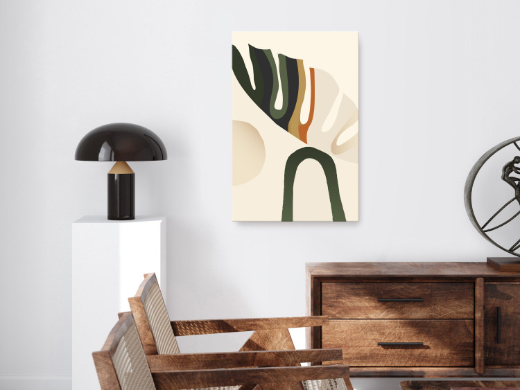 Canvas Art Print My Dream (1-piece) Vertical - abstract plant in boho motif 137484 additionalImage 3