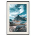 Poster Cottage by the Bay - landscape of a small town against rocky mountains 138784 additionalThumb 25