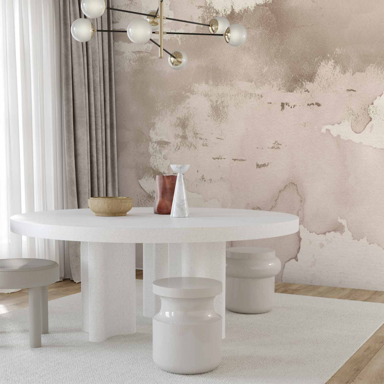 Wall Mural Fog in shades of pink - abstract with irregular concrete texture 143184 additionalImage 4