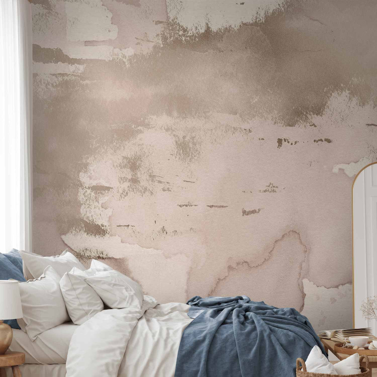 Wall Mural Fog in shades of pink - abstract with irregular concrete texture 143184 additionalImage 2