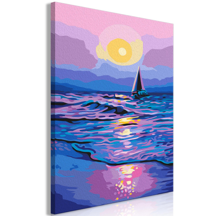 Paint by number Lovely Landscape -Sea and a Sailboat Against the Backdrop of the Sunset 144084 additionalImage 5