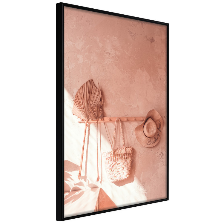 Poster Fan and Hat - Beach Items Hanging on the Wall 145484 additionalImage 7