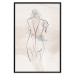 Wall Poster Standing in the Sun - Female Figure Drawn With Lines 146184 additionalThumb 22