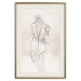 Wall Poster Standing in the Sun - Female Figure Drawn With Lines 146184 additionalThumb 23