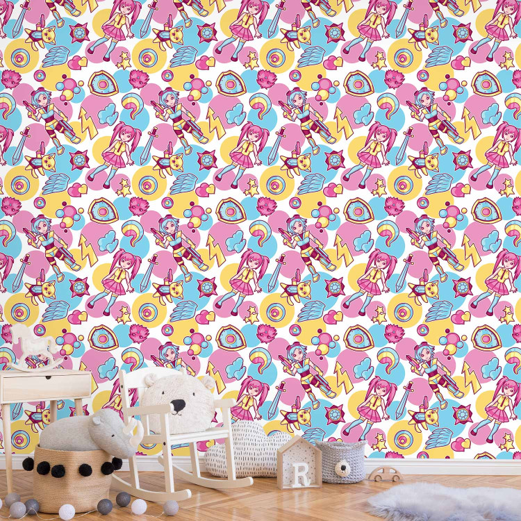 Wallpaper Kawaii - Colorful Characters from an Animated Fairy Tale on a Colored Background 146384 additionalImage 10