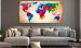 Large canvas print Painted World Map II [Large Format] 150784 additionalThumb 6