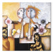 Canvas Minstrels (1-piece) - abstract figures with flowers and designs 47284 additionalThumb 7