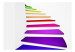 Wall Mural Color Abstraction - 3D Illusion in Space with Rainbow Stairs 59784 additionalThumb 1