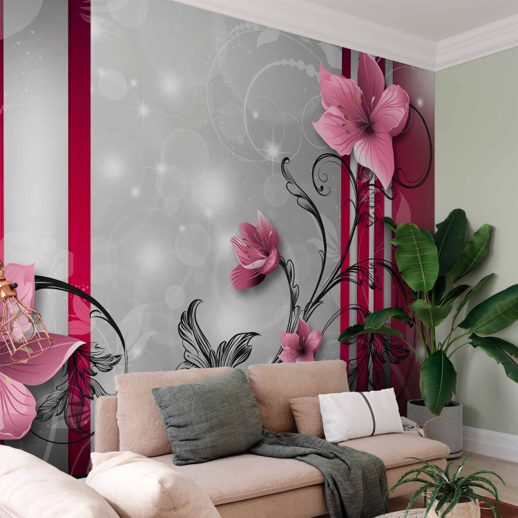 Wall Mural Pink buds 60784