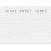 Photo Wallpaper Home Sweet Home - Beige Text with Shadow and Reflection on White Brick 60884 additionalThumb 5